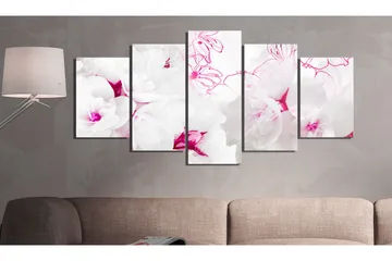 Billede Pink Gossamer 100x50 - Artgeist sp. z o. o. - Boligtilbehør - Billeder & kunst - Billeder på lærred
