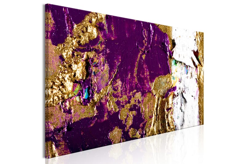 Billede Purple Wave (1 del) Smal 120x40 - Artgeist sp. z o. o. - Boligtilbehør - Billeder & kunst - Billeder på lærred