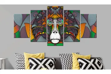 Billede Philosopher Of The Jungle 100x50 - Artgeist sp. z o. o. - Boligtilbehør - Billeder & kunst - Billeder på lærred