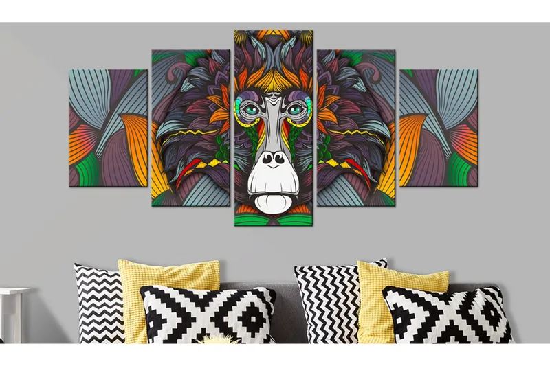 Billede Philosopher Of The Jungle 200x100 - Artgeist sp. z o. o. - Boligtilbehør - Billeder & kunst - Billeder på lærred