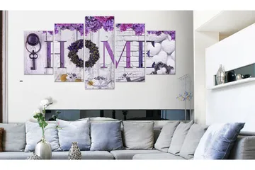 Billede Purple House 100x50 - Artgeist sp. z o. o. - Boligtilbehør - Billeder & kunst - Billeder på lærred
