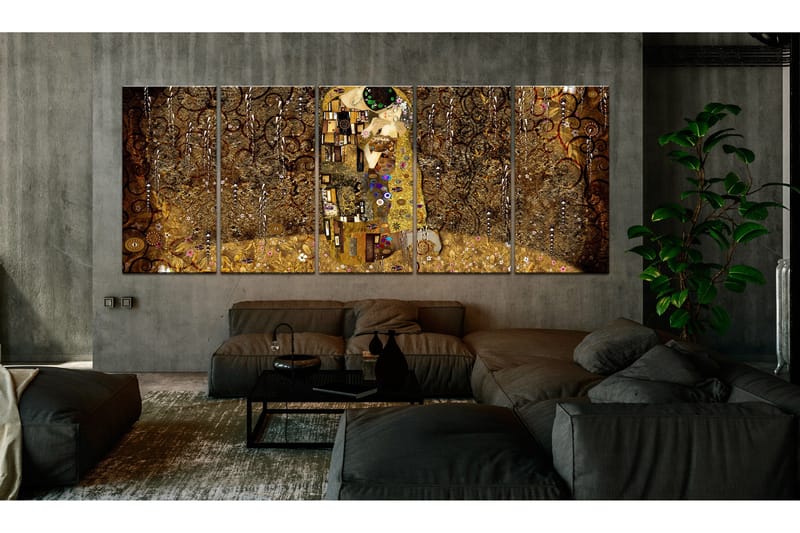 Billede Passionate Kiss 225x90 - Artgeist sp. z o. o. - Boligtilbehør - Billeder & kunst - Billeder på lærred