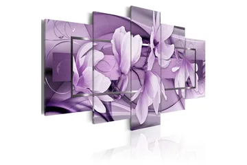 Billede Purple Wave 200x100 - Artgeist sp. z o. o. - Boligtilbehør - Billeder & kunst - Billeder på lærred