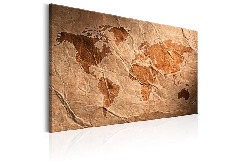Billede Paper Map 90x60 - Artgeist sp. z o. o. - Boligtilbehør - Billeder & kunst - Billeder på lærred