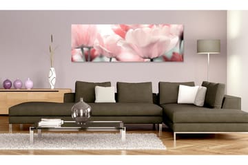 Billede Pink Tulips 150x50 - Artgeist sp. z o. o. - Boligtilbehør - Billeder & kunst - Billeder på lærred