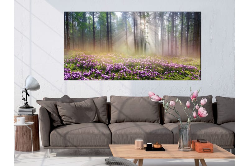 Billede Purple Meadow (1 del) Bred 120x60, Artgeist sp. z o. o.