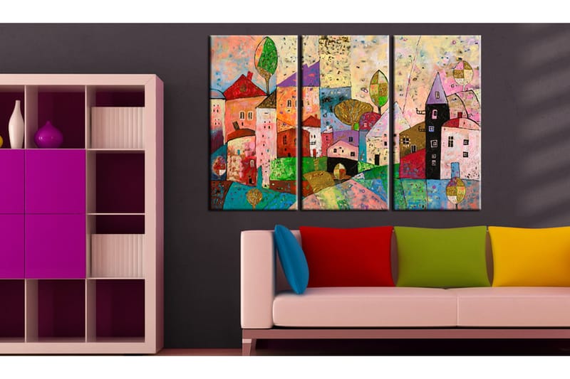 Billede Picturesque Small Town 90x60, Artgeist sp. z o. o.