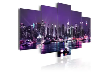 Billede Purple Sky 200x100 - Artgeist sp. z o. o. - Boligtilbehør - Billeder & kunst - Billeder på lærred