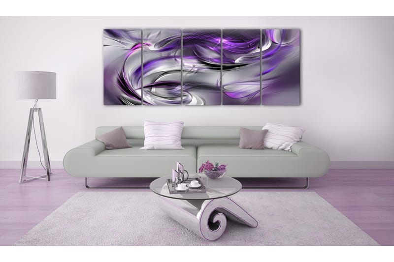 Billede Purple Gale 200x80 - Artgeist sp. z o. o. - Boligtilbehør - Billeder & kunst - Billeder på lærred