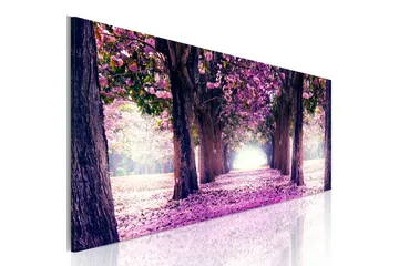Billede Purple Spring 120x40 - Artgeist sp. z o. o. - Boligtilbehør - Billeder & kunst - Billeder på lærred