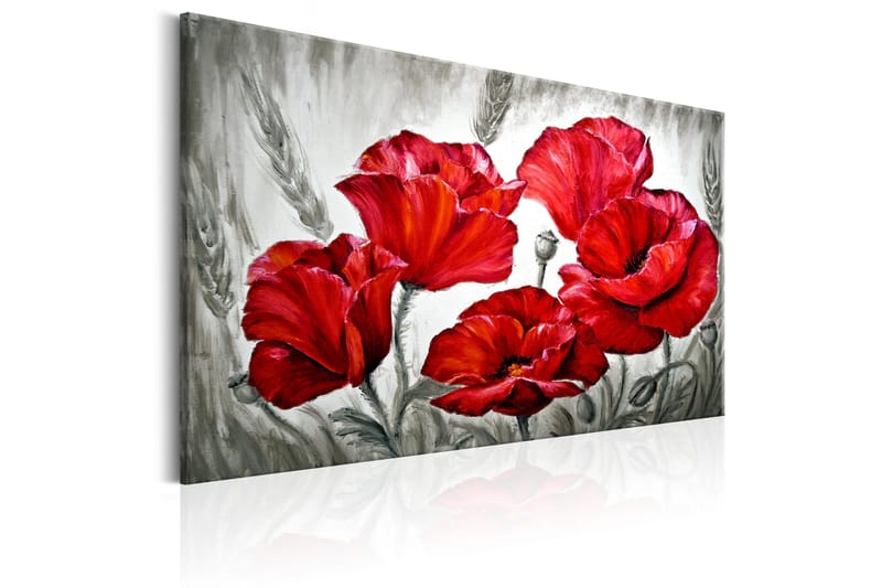 Billede Poppies in Wheat 120x80 - Artgeist sp. z o. o. - Boligtilbehør - Billeder & kunst - Billeder på lærred