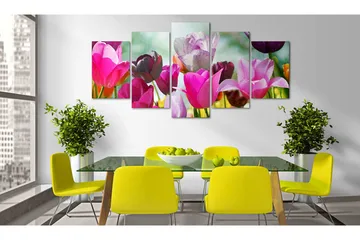 Billede Pink Fun 200x100 - Artgeist sp. z o. o. - Boligtilbehør - Billeder & kunst - Billeder på lærred