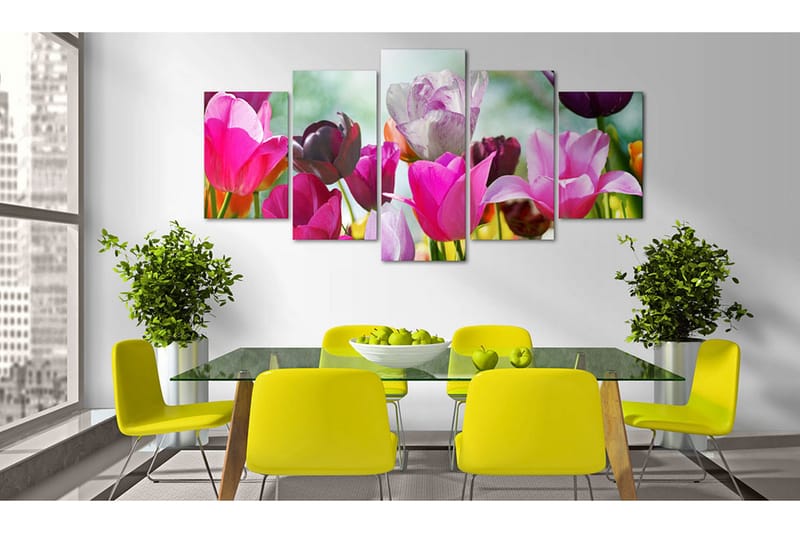 Billede Pink Fun 100x50 - Artgeist sp. z o. o. - Boligtilbehør - Billeder & kunst - Billeder på lærred