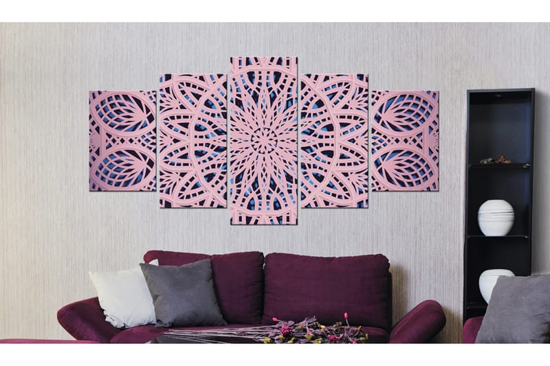 Billede Pink Exoticism 200x100 - Artgeist sp. z o. o. - Boligtilbehør - Billeder & kunst - Billeder på lærred