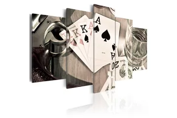 Billede Poker Night 200x100 - Artgeist sp. z o. o. - Boligtilbehør - Billeder & kunst - Billeder på lærred