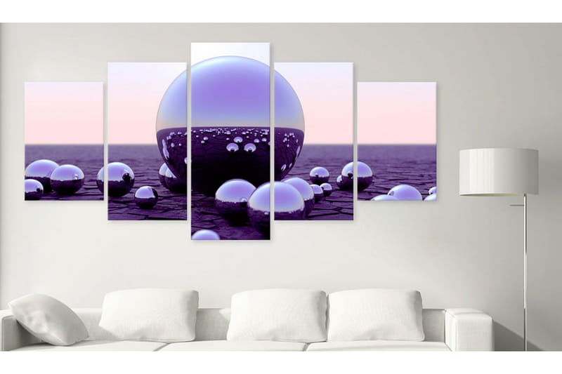 Billede Purple Balls 200x100 - Artgeist sp. z o. o. - Boligtilbehør - Billeder & kunst - Billeder på lærred