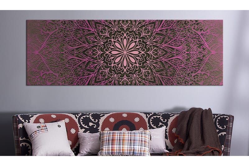 Billede Pink Sophistication 120x40 - Artgeist sp. z o. o. - Boligtilbehør - Billeder & kunst - Billeder på lærred