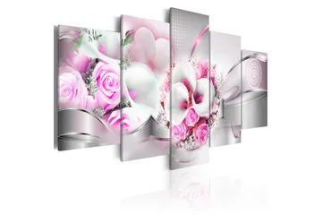 Billede Pink Marriage 100x50 - Artgeist sp. z o. o. - Boligtilbehør - Billeder & kunst - Billeder på lærred