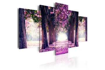 Billede Purple Avenue 200x100 - Artgeist sp. z o. o. - Boligtilbehør - Billeder & kunst - Billeder på lærred
