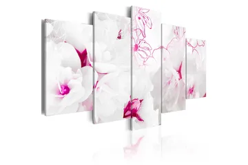 Billede Pink Gossamer 100x50 - Artgeist sp. z o. o. - Boligtilbehør - Billeder & kunst - Billeder på lærred