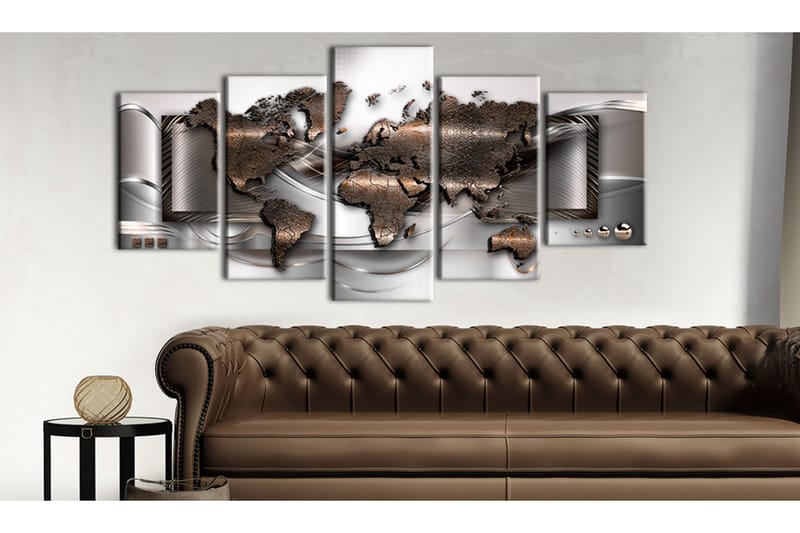 Billede Pearl Map 100x50 - Artgeist sp. z o. o. - Boligtilbehør - Billeder & kunst - Billeder på lærred