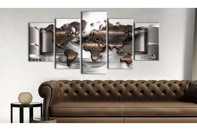 Billede Pearl Map 200x100 - Artgeist sp. z o. o. - Boligtilbehør - Billeder & kunst - Billeder på lærred