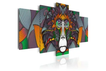 Billede Philosopher Of The Jungle 100x50 - Artgeist sp. z o. o. - Boligtilbehør - Billeder & kunst - Billeder på lærred