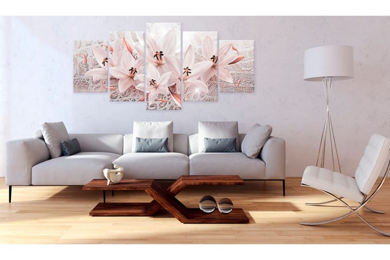 Billede Pink Poem 100x50 - Artgeist sp. z o. o. - Boligtilbehør - Billeder & kunst - Billeder på lærred