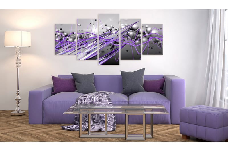 Billede Purple Strike 100x50 - Artgeist sp. z o. o. - Boligtilbehør - Billeder & kunst - Billeder på lærred