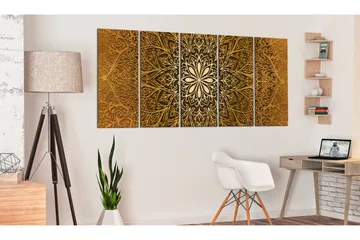 Billede Paper Mandala 200x80 - Artgeist sp. z o. o. - Boligtilbehør - Billeder & kunst - Billeder på lærred
