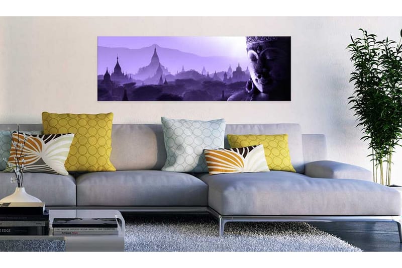 Billede Purple Zen 150x50 - Artgeist sp. z o. o. - Boligtilbehør - Billeder & kunst - Billeder på lærred
