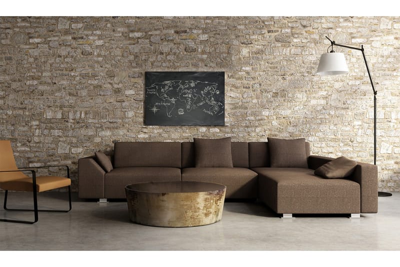 Blackboard Geography lektion (tjekkisk) 120x80 - Artgeist sp. z o. o. - Boligtilbehør - Billeder & kunst - Billeder på lærred