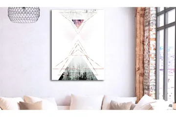Blackboard Geometric Abstraction (1 Part) Vertical 60x90 - Artgeist sp. z o. o. - Boligtilbehør - Billeder & kunst - Billeder på lærred