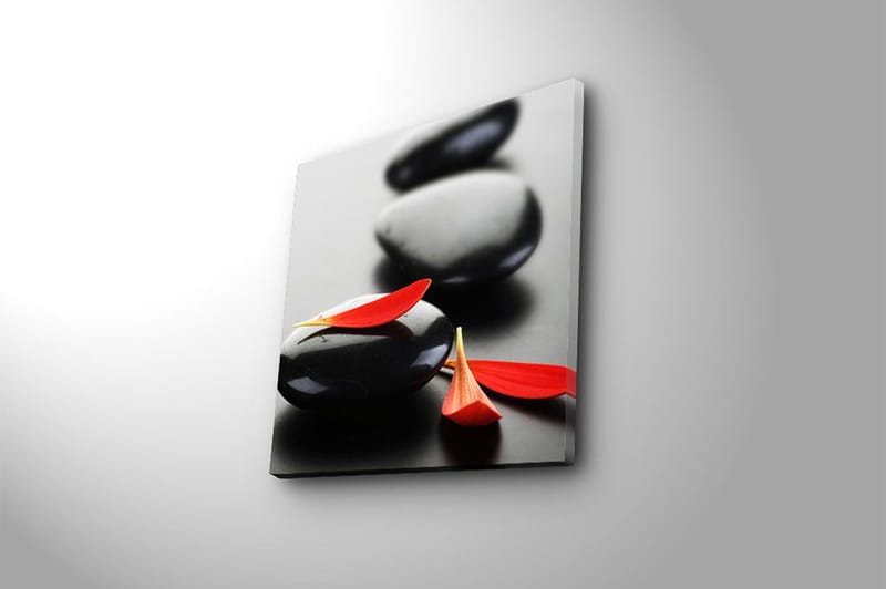 Canvas Blomster Flerfarvet - 44x54 cm - Boligtilbehør - Billeder & kunst - Billeder på lærred