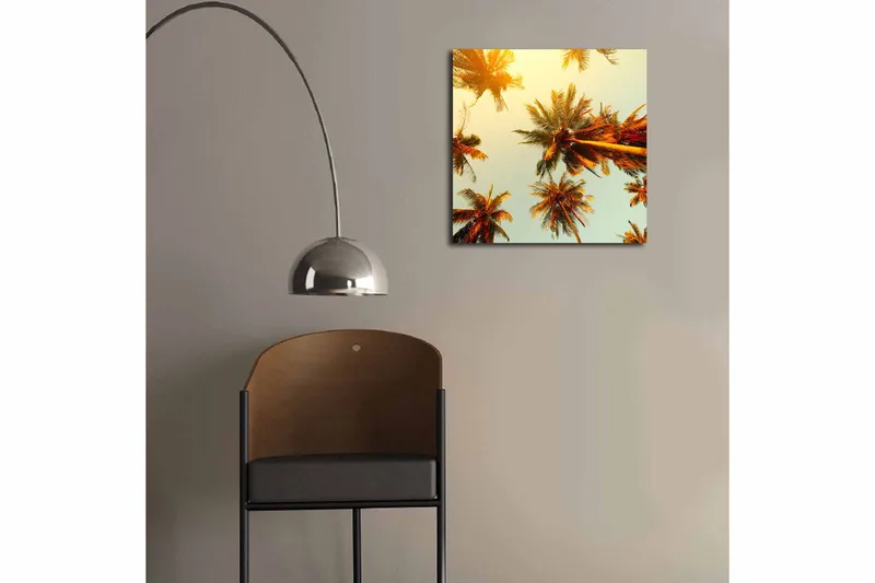 Canvas Blomster Flerfarvet - 44x54 cm - Boligtilbehør - Billeder & kunst - Billeder på lærred