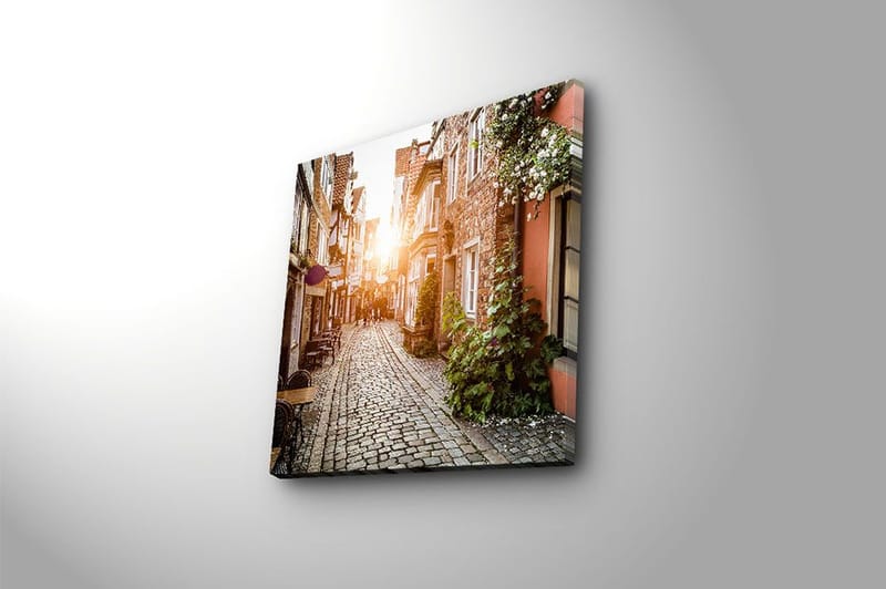 Canvas Blomster Flerfarvet - 44x54 cm - Boligtilbehør - Billeder & kunst - Billeder på lærred