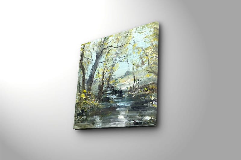 Canvas Blomster Flerfarvet - 44x54 cm - Boligtilbehør - Billeder & kunst - Billeder på lærred