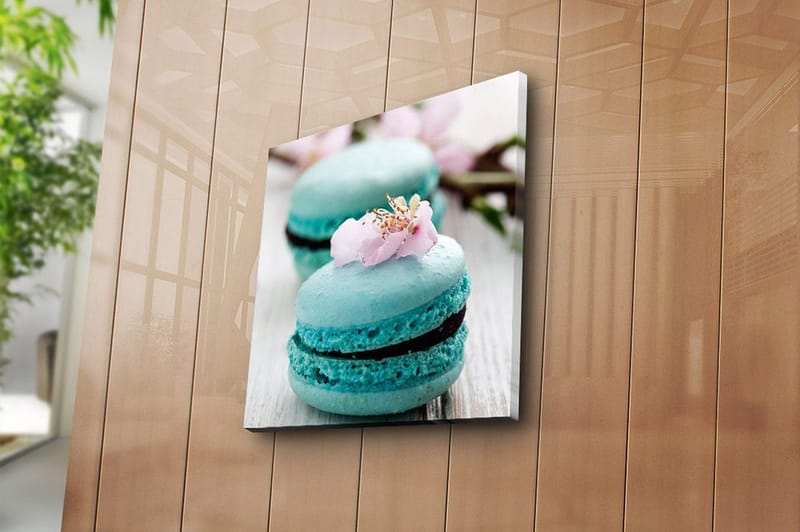 Canvas Blomster Flerfarvet - 44x54 cm - Boligtilbehør - Billeder & kunst - Billeder på lærred