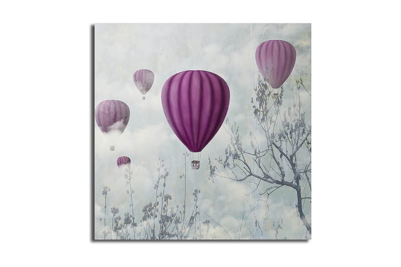 Canvas Blomster Flerfarvet - 44x54 cm - Boligtilbehør - Billeder & kunst - Billeder på lærred