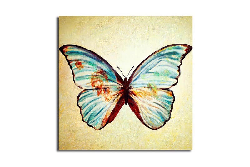Canvas Blomster Flerfarvet - 44x54 cm - Boligtilbehør - Billeder & kunst - Billeder på lærred