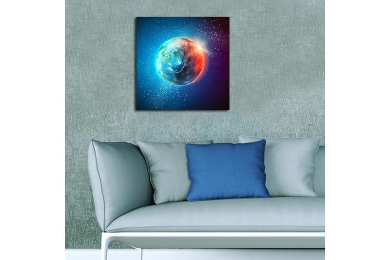 Canvas Blomster Flerfarvet - 44x54 cm - Boligtilbehør - Billeder & kunst - Billeder på lærred