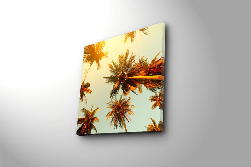 Canvas Blomster Flerfarvet - 44x54 cm - Boligtilbehør - Billeder & kunst - Billeder på lærred