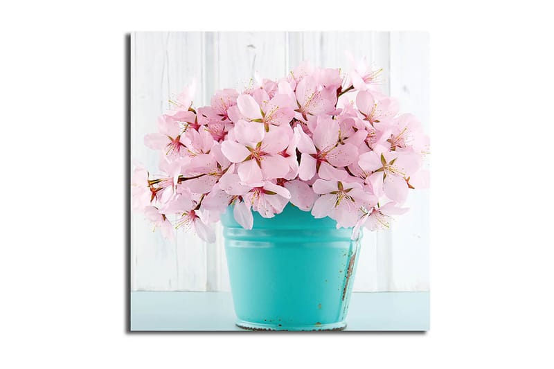 Canvas Blomster Flerfarvet - 44x54 cm - Boligtilbehør - Billeder & kunst - Billeder på lærred