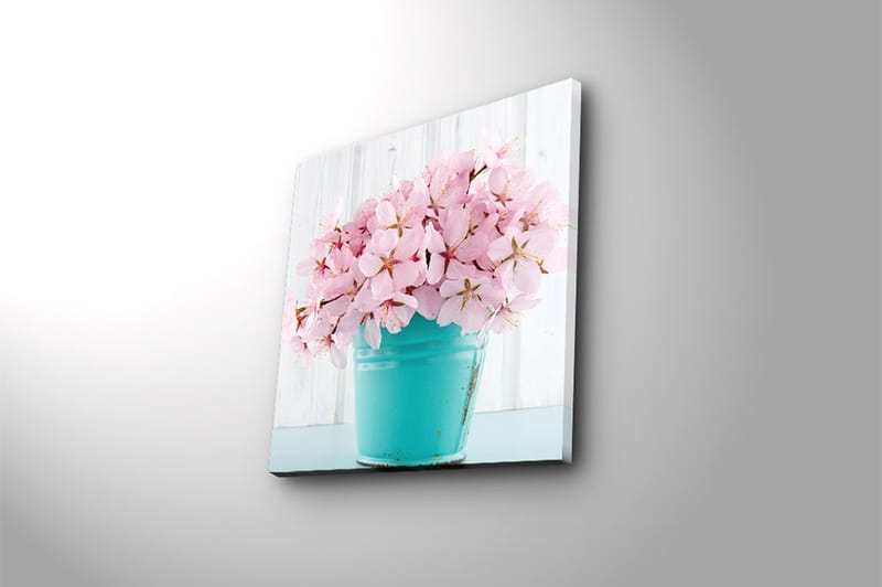 Canvas Blomster Flerfarvet - 44x54 cm - Boligtilbehør - Billeder & kunst - Billeder på lærred