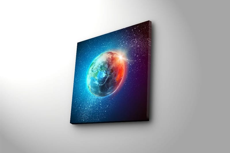 Canvas Blomster Flerfarvet - 44x54 cm - Boligtilbehør - Billeder & kunst - Billeder på lærred