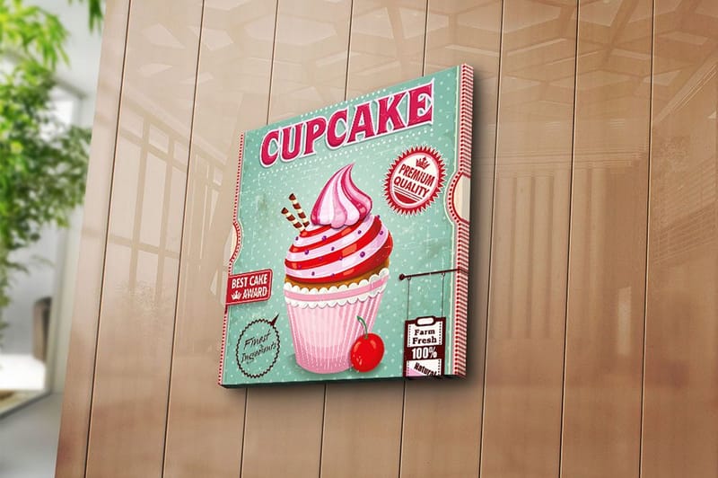 Canvas Blomster Flerfarvet - 44x54 cm - Boligtilbehør - Billeder & kunst - Billeder på lærred