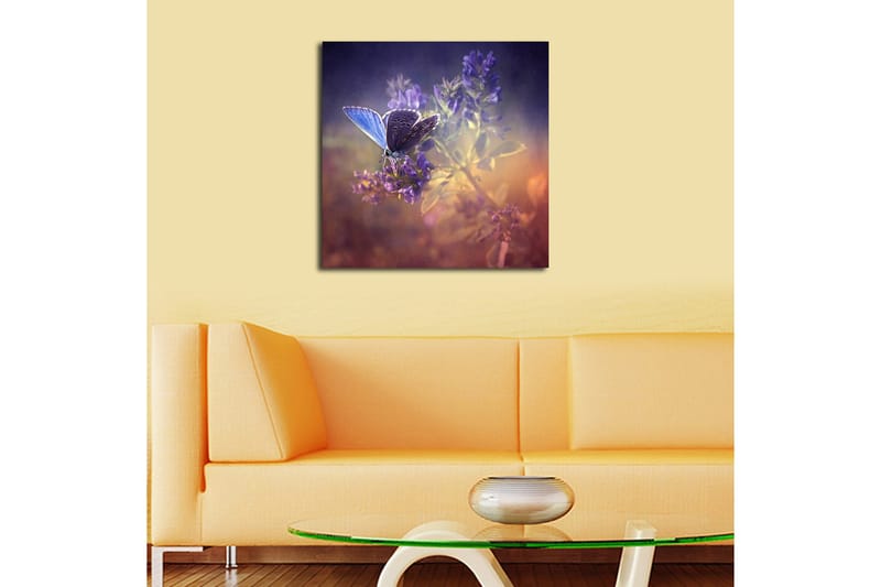 Canvas Blomster Flerfarvet - 44x54 cm - Boligtilbehør - Billeder & kunst - Billeder på lærred