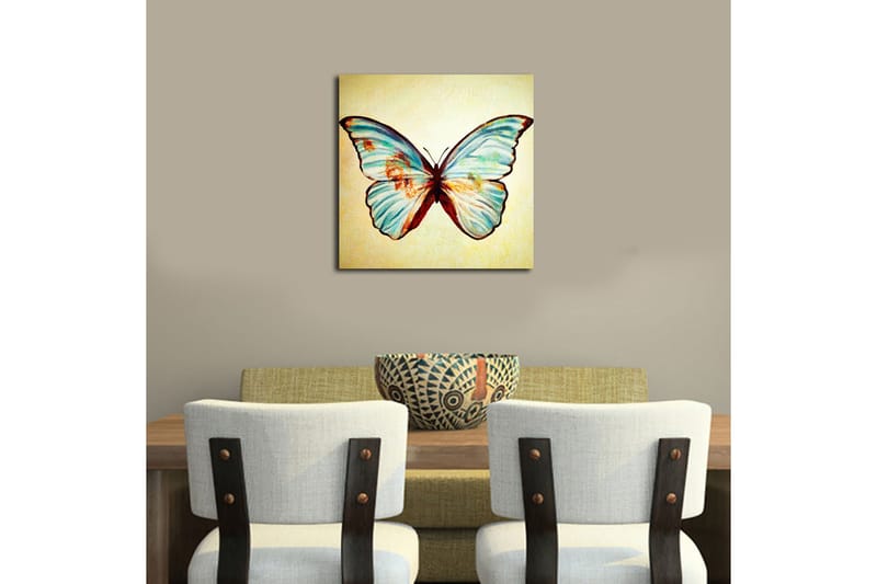 Canvas Blomster Flerfarvet - 44x54 cm - Boligtilbehør - Billeder & kunst - Billeder på lærred