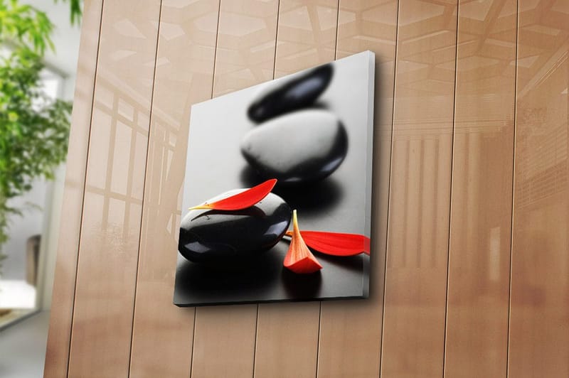 Canvas Blomster Flerfarvet - 44x54 cm - Boligtilbehør - Billeder & kunst - Billeder på lærred