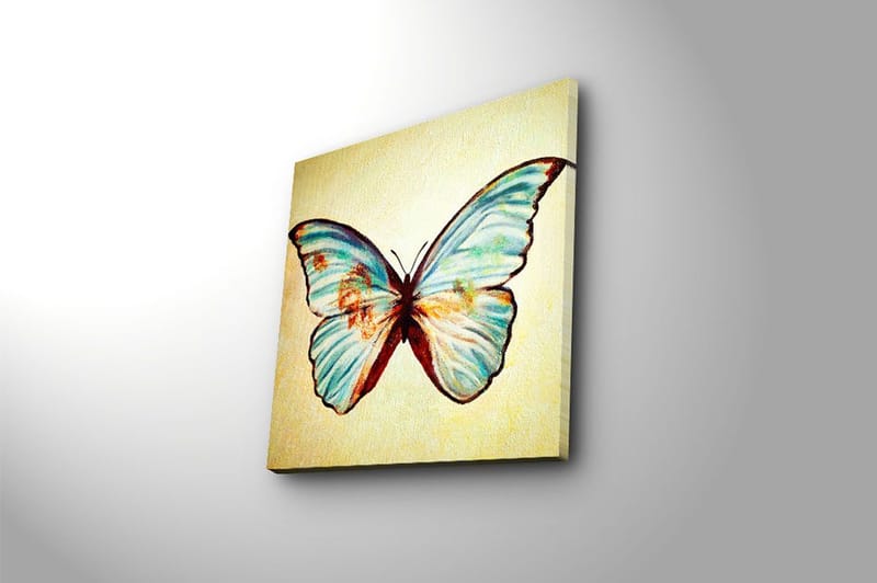 Canvas Blomster Flerfarvet - 44x54 cm - Boligtilbehør - Billeder & kunst - Billeder på lærred